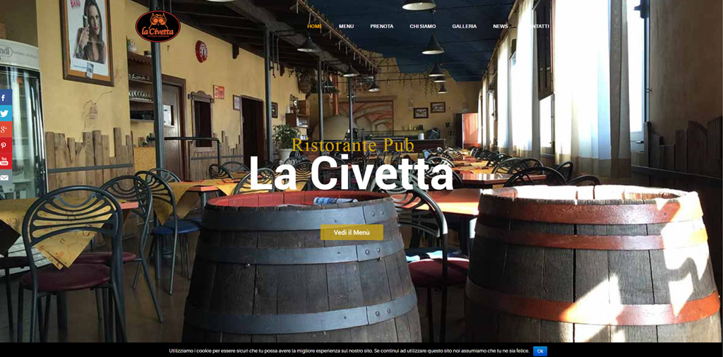 Realizzazione Siti web - Studioweb360 - La Civetta Pub